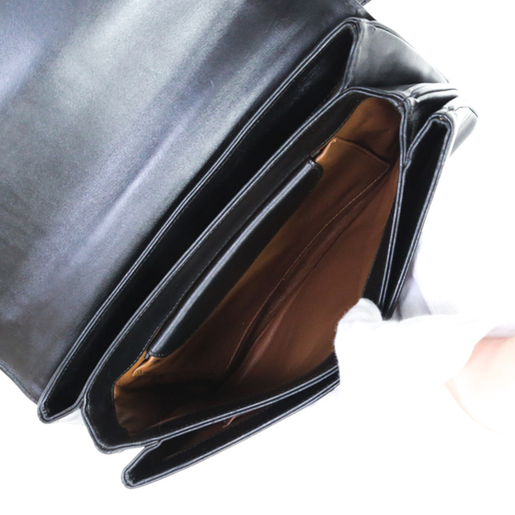 Prada Chain Shoulder Leather Shoulder Bag Black - Picture 15 of 16